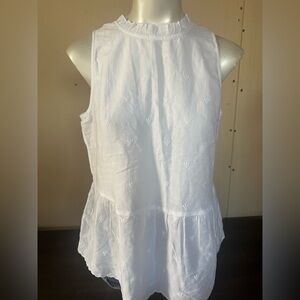 LOFT White Sleeveless Blouse